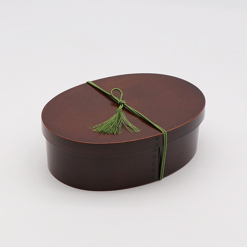 Mitani Antibacterial Oval Japanese Bento Box