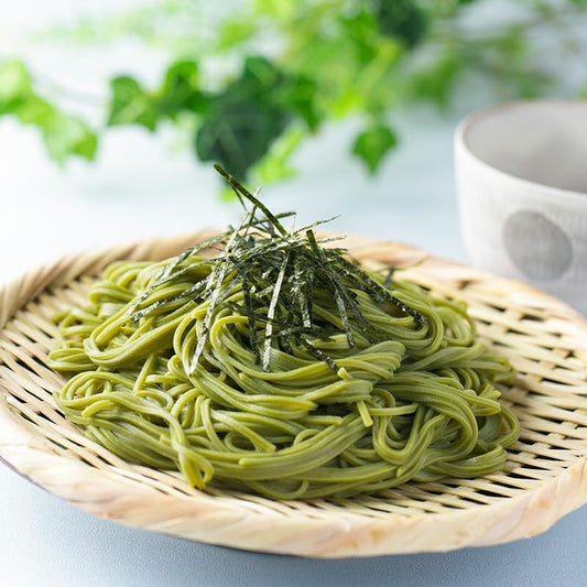 Japanese Matcha Buckwheat Noodles