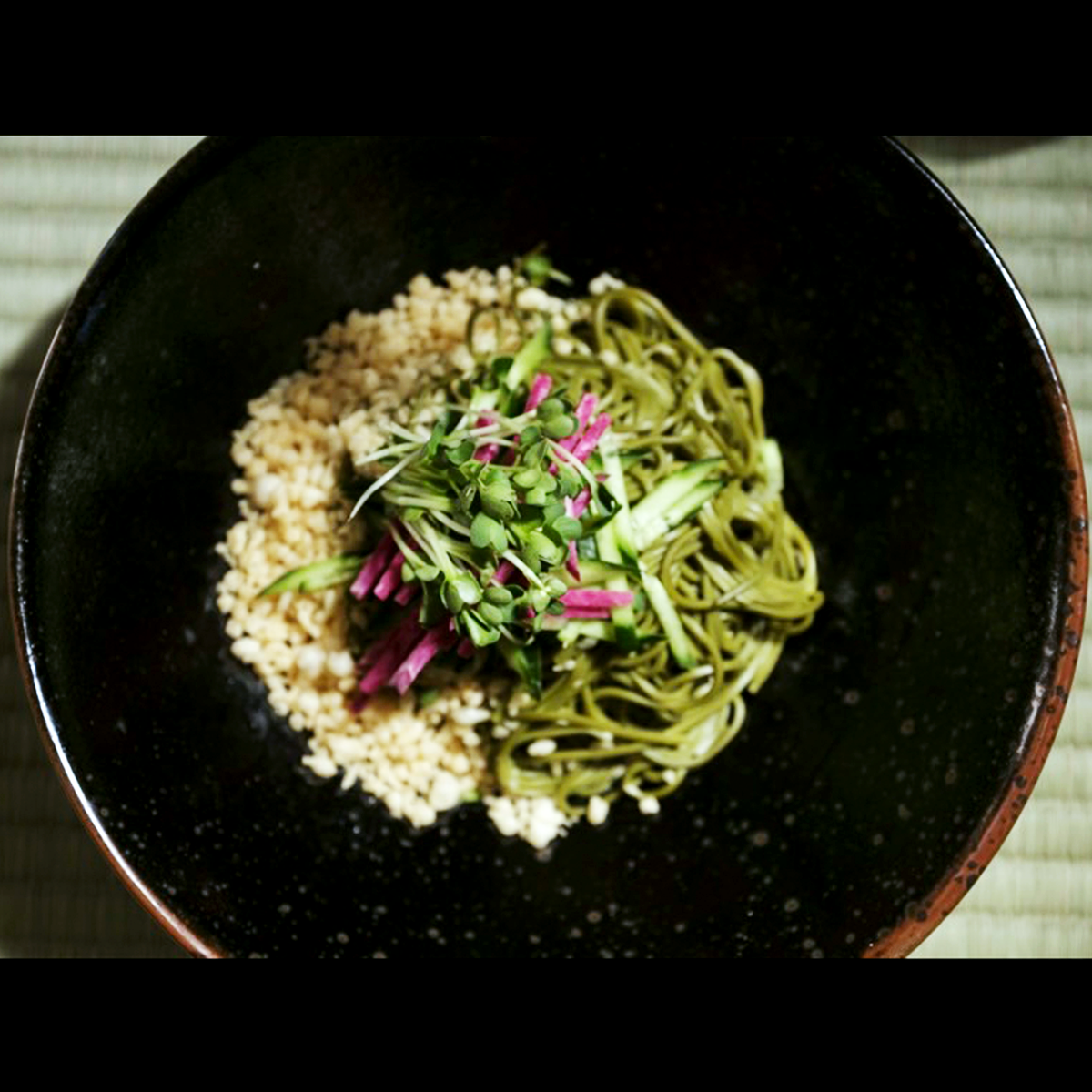 Japanese Matcha Buckwheat Noodles