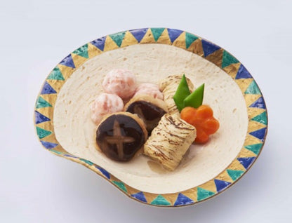 Grilled, Pattern-Rolled Yuba Sheets