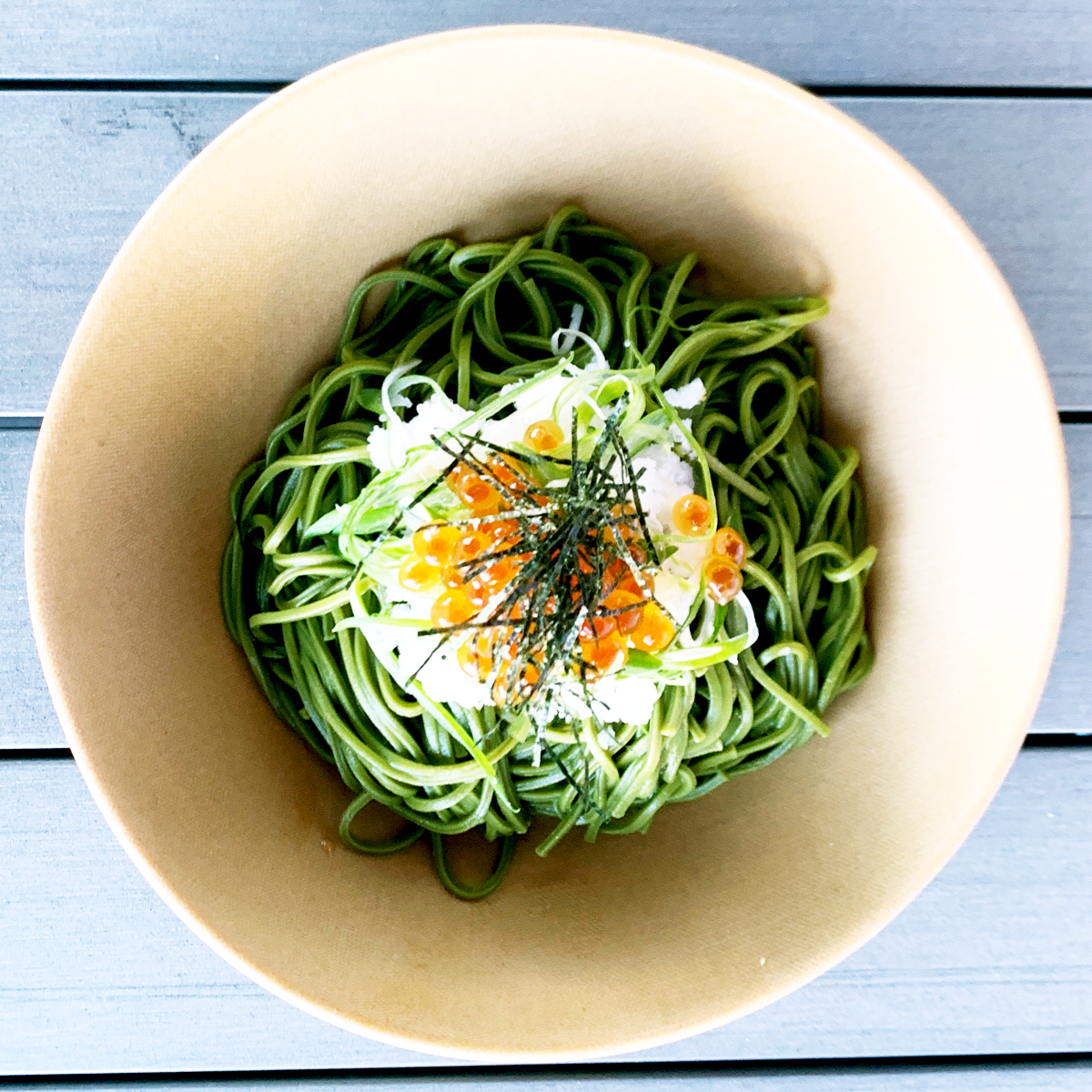 Japanese Matcha Buckwheat Noodles