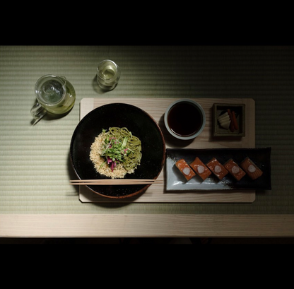 Japanese Matcha Buckwheat Noodles