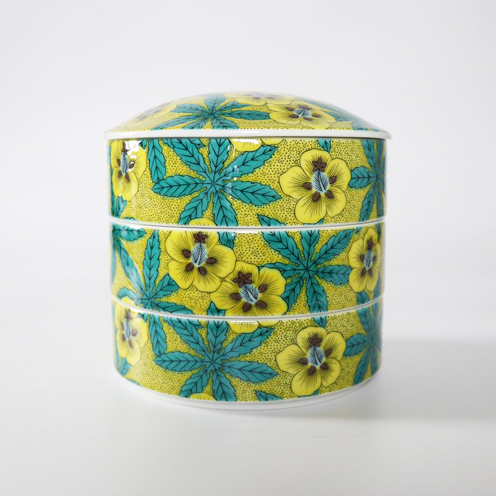 Kutani Ware 3 Tiered Bento Box | Seikou