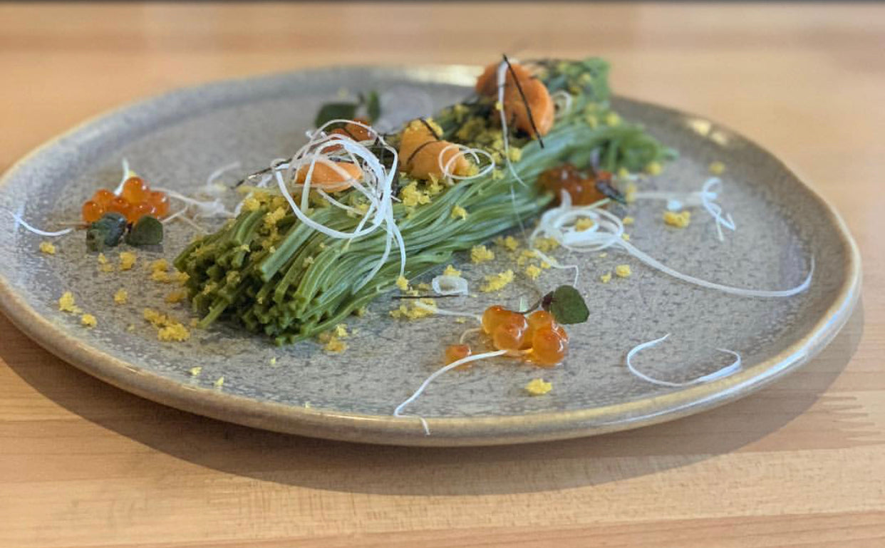 Japanese Matcha Buckwheat Noodles